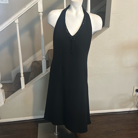 Evan Picone Dresses & Skirts - True Vintage Halter Dress with Beading Accent By Evan Picone Size 10